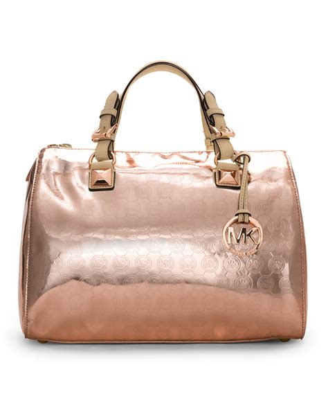 michael kors grayson monogram large satchel rose gold|Michael kors grayson handbag + FREE SHIPPING .